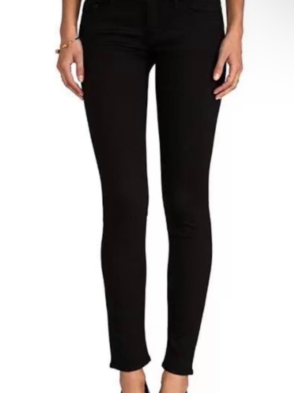 Mother Jeans The Looker Sz 25 A Model Spy Black Jeans Skinny Jeans $228